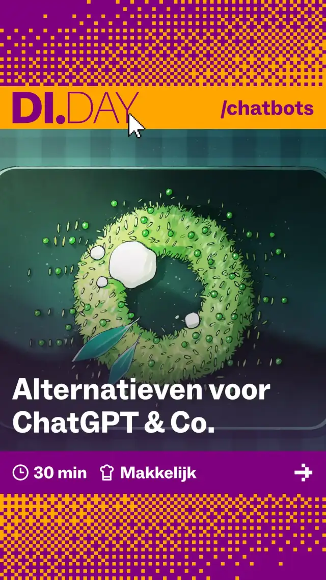 Alternatieven voor ChatGPT & Co., 30 min, Makkelijk