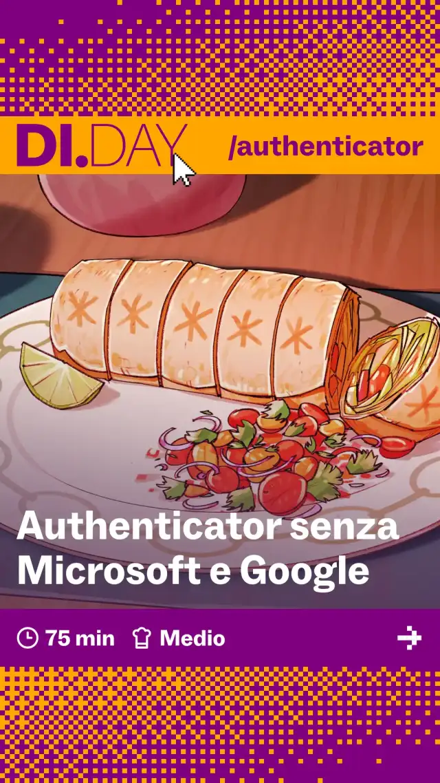 Authenticator senza Microsoft e Google, 75 min, Medio