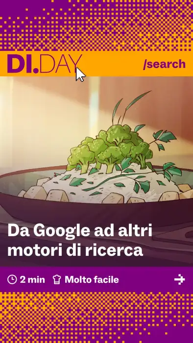 Da Google ad altri motori di ricerca, 2 min, Molto facile