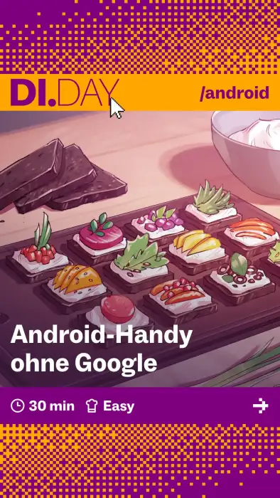 Android-Handy ohne Google, 30 min, Easy