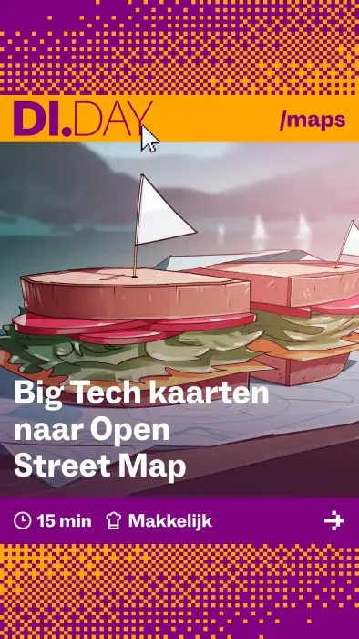 Big Tech kaarten naar Open Street Map, 15 min, Makkelijk