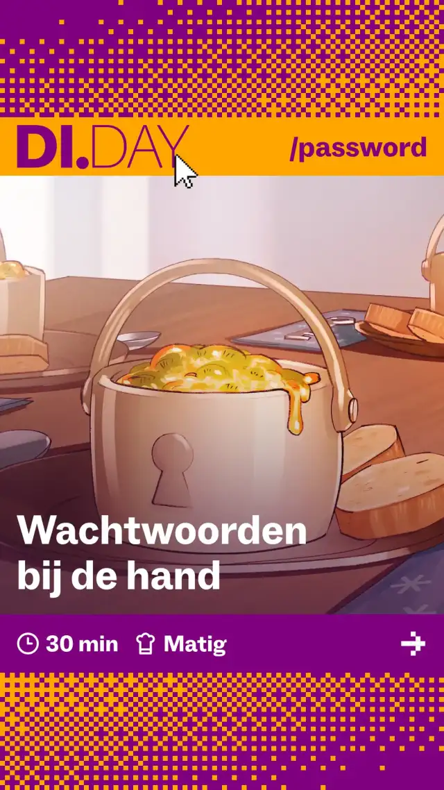 Wachtwoorden bij de hand, 30 min, Matig