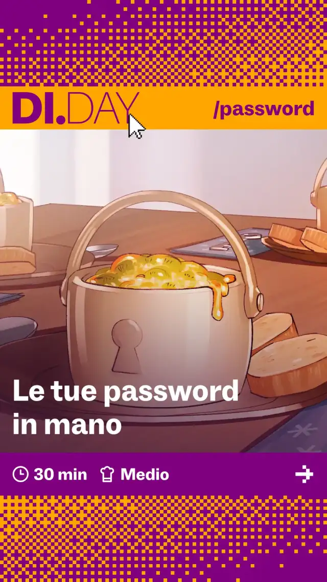 Le tue password in mano, 30 min, Medio