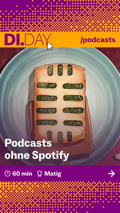Podcasts ohne Spotify, 60 min, Matig