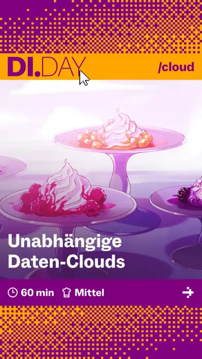 Unabh&auml;ngige Daten-Clouds, 60 min, Mittel