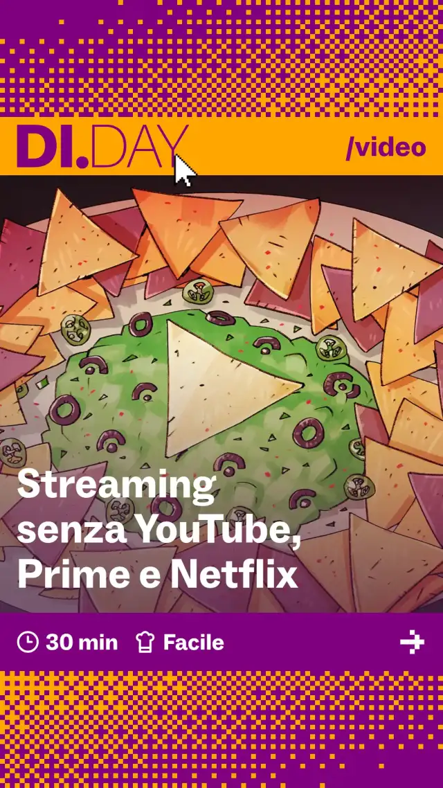Streaming senza YouTube, Prime e Netflix, 30 min, Facile