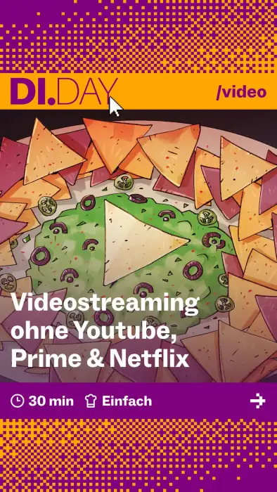 Videostreaming ohne Youtube, Prime & Netflix, 30 min, Einfach