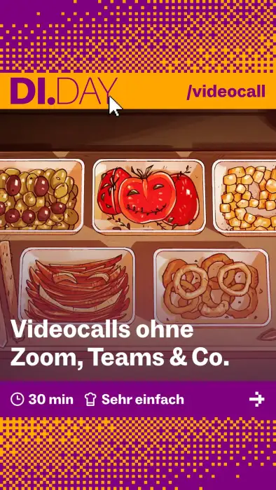Videocalls ohne Zoom, Teams & Co., 30 min, Sehr einfach