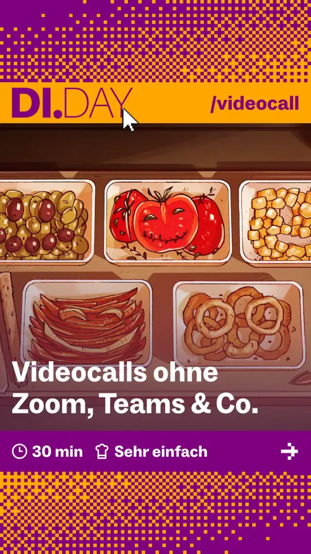 Videocalls ohne Zoom, Teams & Co., 30 min, Sehr einfach