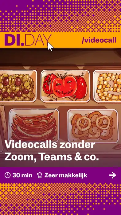 Videocalls zonder Zoom, Teams & co., 30 min, Zeer makkelijk