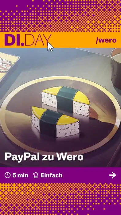 PayPal zu Wero, 5 min, Einfach