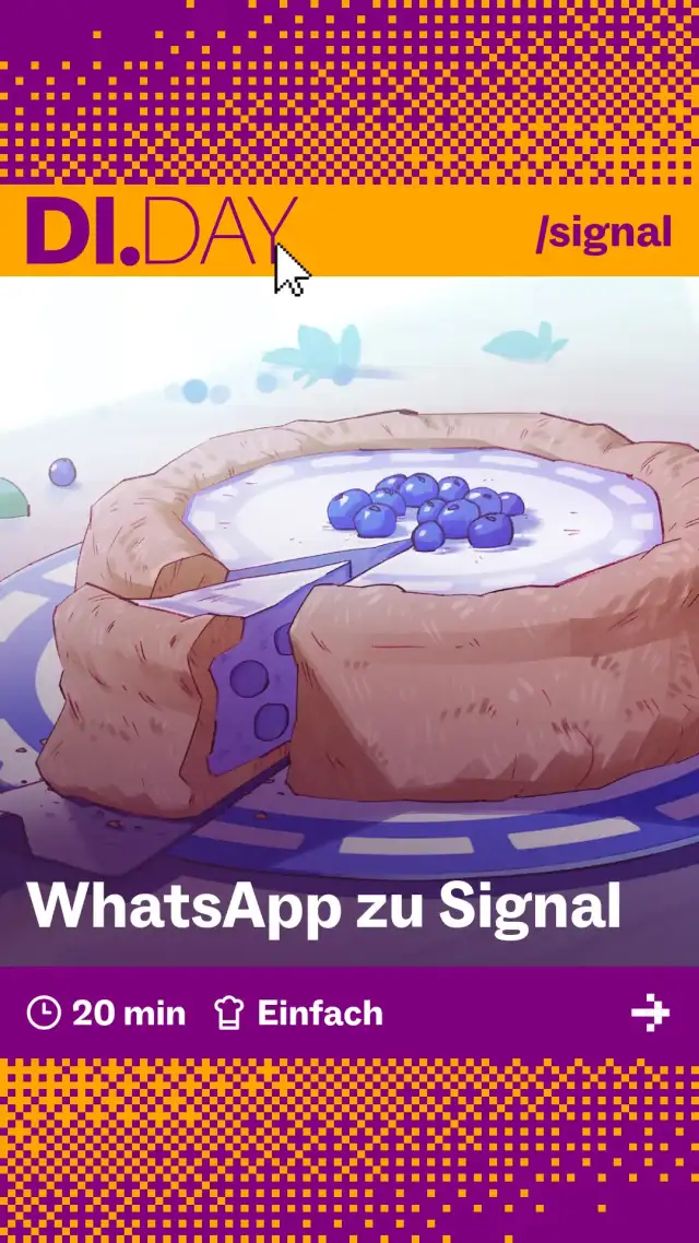 WhatsApp zu Signal, 20 min, Einfach