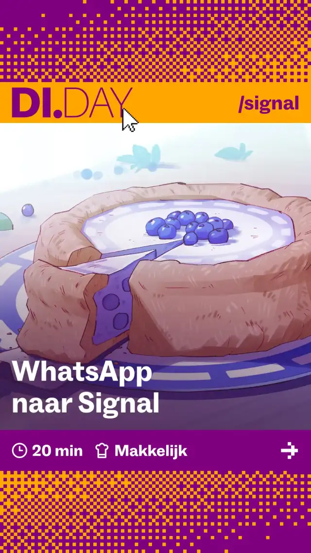 WhatsApp naar Signal, 20 min, Makkelijk