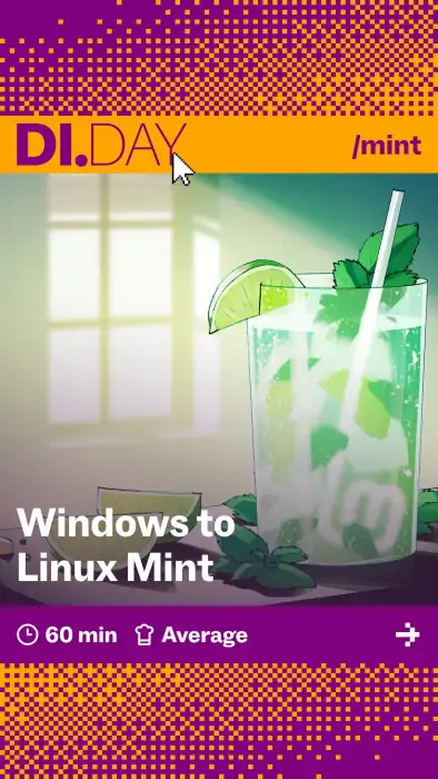 Windows to Linux Mint, 60 min, Average