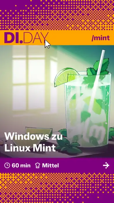 Windows zu Linux Mint, 60 min, Mittel