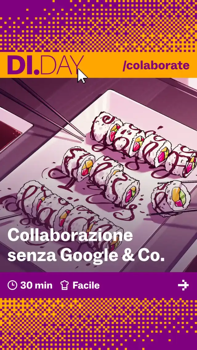 Collaborazione senza Google & Co., 30 min, Facile