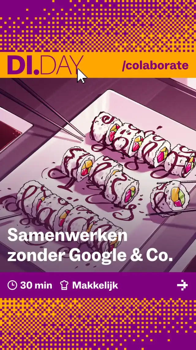 Samenwerken zonder Google & Co., 30 min, Makkelijk